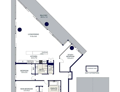 2801/50 Lorimer Street, Docklands, Melbourne CBD, 3部屋, 2バスルーム, Apartment