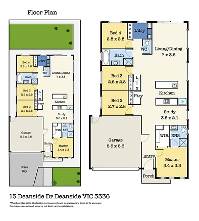 Plano ng Bahay - 13 Deanside Drive, Deanside, VIC 3336