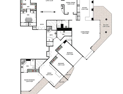 8 Goodwin Street, Kangaroo Point, Brisbane - Eastern Region, 4 Bedrooms, 3 Bathrooms, Apartment