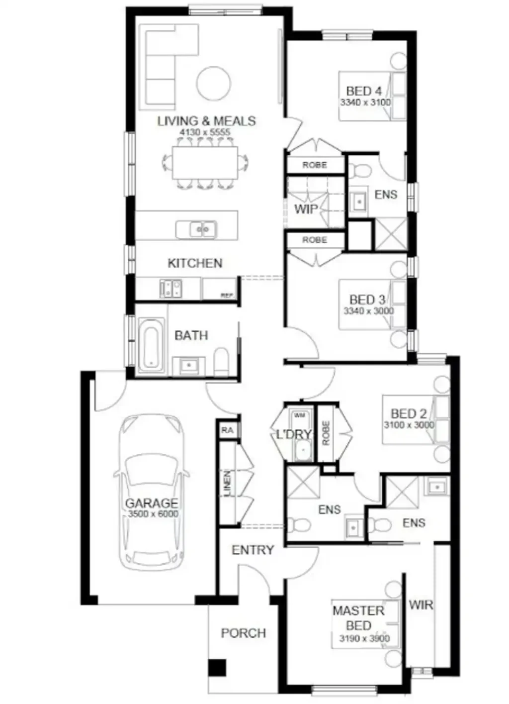 Truganina 4房 4卧4卫奢配 TRUGANINA黄金地段 车库自住佳选 复合石材台面 ONE OPPORTUNITY. LOCKED IN PRICE UNTIL 2027.