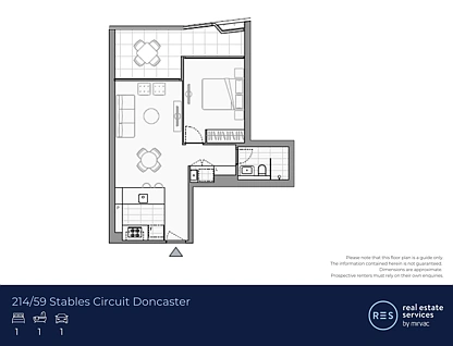 214/59 Stables Circuit, Doncaster, Inner East Melbourne, 1 Bedrooms, 1 Bathrooms, Apartment