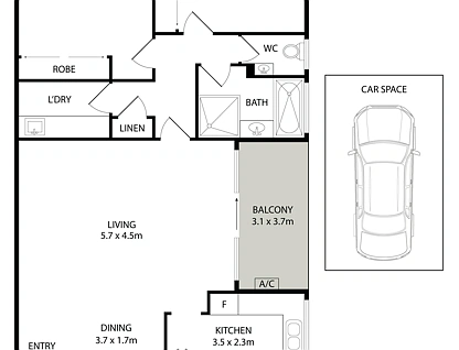 20/20 - 22 Myrtle Road, Bankstown, South Western Suburbs, 2 غرف, 1 حمامات, Apartment