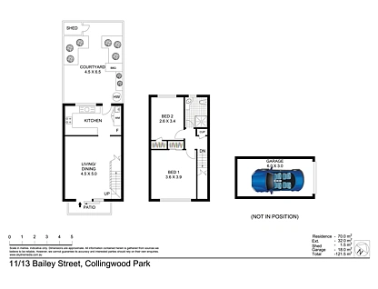 11/13 Bailey Street, Collingwood Park, Ipswich - Greater Region, 2 Bedrooms, 1 Bathrooms, Townhouse