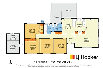 61 Marina Drive, Melton, VIC 3337, 4房, 1浴, House