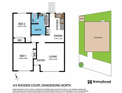 4/5 Rhoden Court, Dandenong North, South East Melbourne, 2房, 1浴, Unit