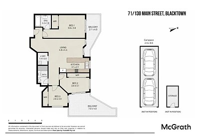 71/130 Main Street, Blacktown, NSW 2148, 3房, 2浴, Apartment