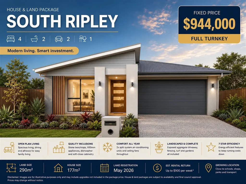 South Ripley 4房 South Ripley黄金地段 四卧多区 全装修 7星节能 高回报潜力 Great Block, Smart Buying, South Ripley - H & L Package
