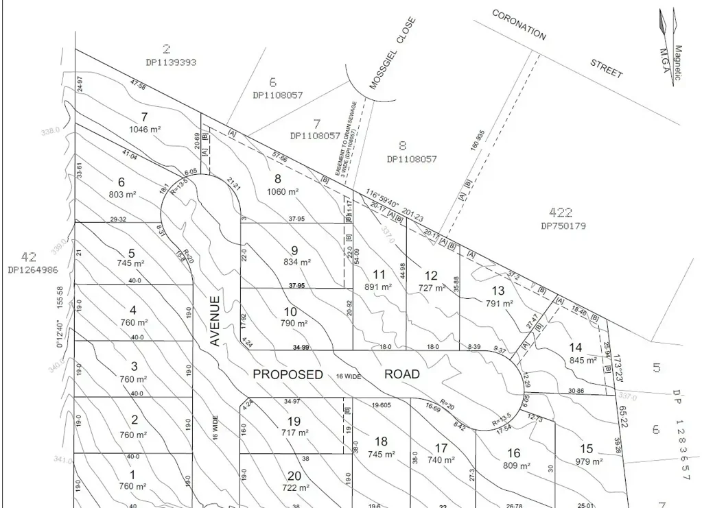 Parkes DA Approved Subdivision (20 lots)