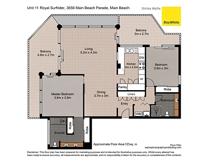 11/3656 Main Beach Parade, Main Beach, Gold Coast, 2 Bedrooms, 2 Bathrooms, Apartment