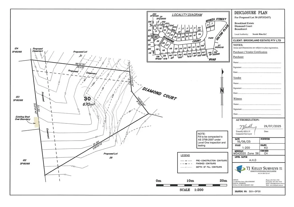 Beaudesert 全新住宅用地  优美山景边缘  距市中心3公里  距高尔夫4公里  舒适租赁资产  Lot 30, Diamond Court, Beaudesert