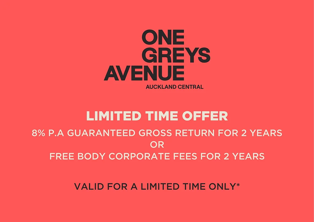 Auckland Central 1Habitaciones Limited Time - 8% P.A GTD Return or Free Body Corp