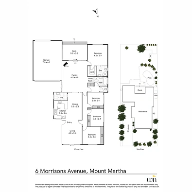 户型图 - 6 Morrisons Avenue, Mount Martha, VIC 3934