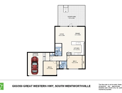 G03/357-359 Great Western Highway, South Wentworthville, Parramatta (Northwest suburbs), 2房, 2浴, Unit