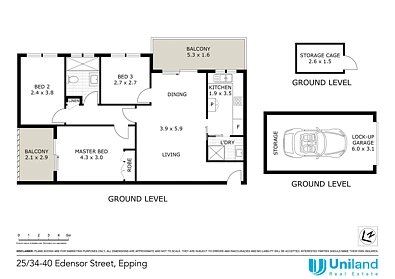 25/34-40 Edensor Street, Epping, NSW 2121, 3 Bedrooms, 1 Bathrooms, Unit