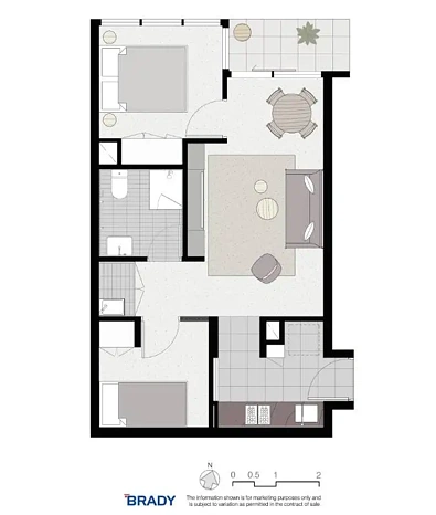 4201/500 Elizabeth Street, Melbourne, VIC 3000, 2 slaapkamers, 1 badkamers, Apartment