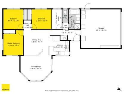 7 Robina Court, Burswood, Manukau City, Auckland, 3房, 1浴, 独立屋