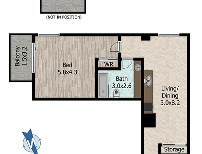 818/110-114 James Ruse Drive, Rosehill, Parramatta (Northwest suburbs), 1 कमरे, 1 बाथरूम, Apartment