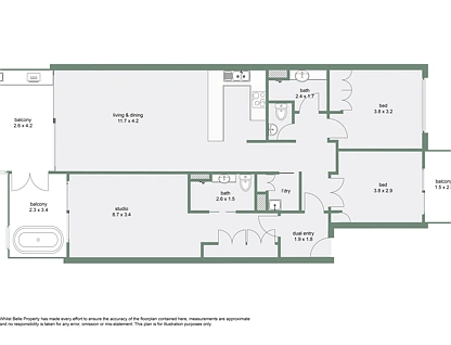 6323-6324/123-127 Williams Esplanade, Palm Cove, Cairns, 3房, 2浴, 公寓