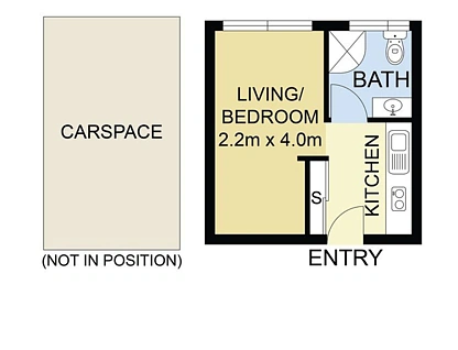 24/22-28 Canterbury Street, Flemington, Melbourne CBD, 1 Kuwarto, 1 Banyo, Apartment