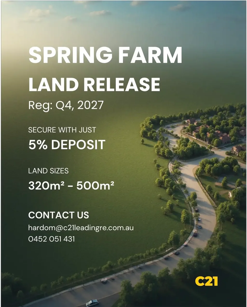 Spring Farm Unregistered Land for Sale