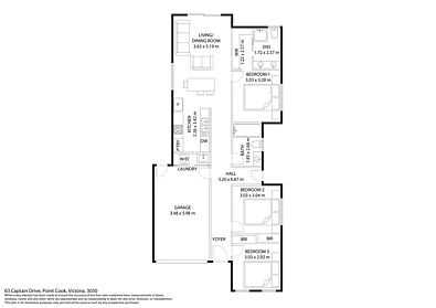 63 Captain Drive, Point Cook, VIC 3030, 3 slaapkamers, 2 badkamers, House