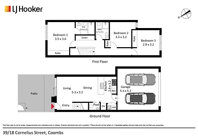 39/18 Cornelius Street, Coombs, ACT 2611, 3 habitaciones, 2 baños, Townhouse