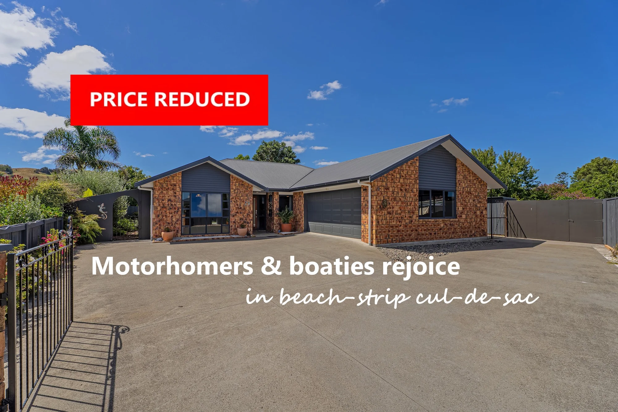 Whitianga 4Kwarto PRICE REDUCED - SUNNY - MODERN - BEACHY - BOATIE... YOU!
