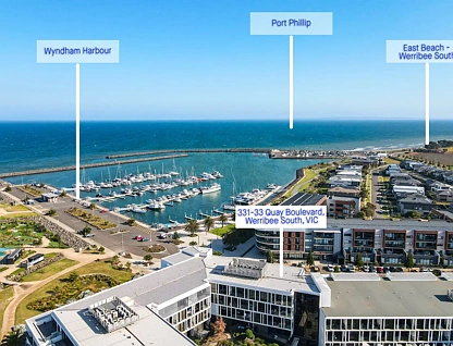 331/33 Quay Boulevard, Werribee South, South West Melbourne, 2 ਕਮਰੇ, 2 ਬਾਥਰੂਮ, Apartment