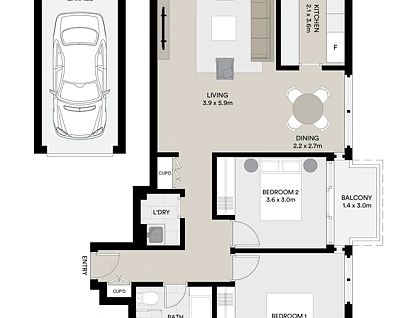 11/2 Ocean Street North, Bondi, Eastern Suburbs, 2 침실, 1 욕실, Apartment