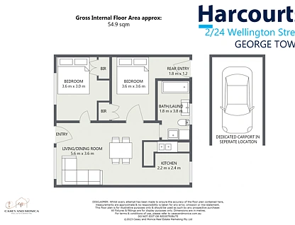 2/24 Wellington Street, George Town, Launceston and North East, 2 Schlafzimmer, 1 Badezimmer, Unit