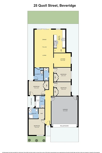 फ्लोर प्लान - 25 Quoll Road, Beveridge, VIC 3753