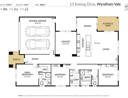 13 Karong Drive, Wyndham Vale, VIC 3024, 4房, 2浴, 独立屋