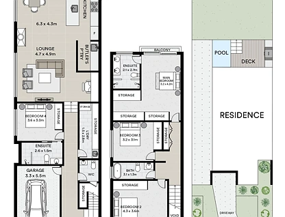 27B Forest Road, Yowie Bay, Sutherland Shire, 4房, 3浴, Apartment
