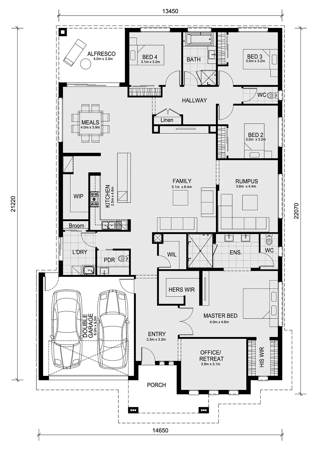 Lot 8430 Gateau Drive, Werribee, VIC 3030, 4 slaapkamers, 2 badkamers, House
