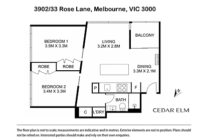 3902/33 Rose Lane, Melbourne, VIC 3000, 2 Bedrooms, 1 Bathrooms, Apartment