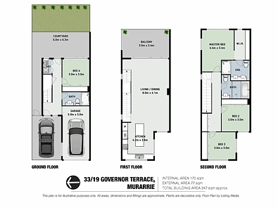33/19 Governor Terrace, Murarrie, QLD 4172, 4房, 3浴, Townhouse