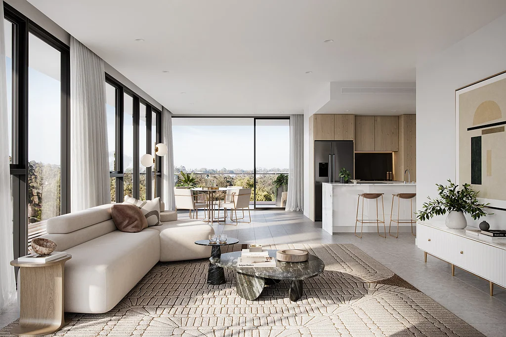 Castle Hill Parkfront Facing 2 Bedroom with 2 Car Spaces! | Chapman Gardens - Castle Hill