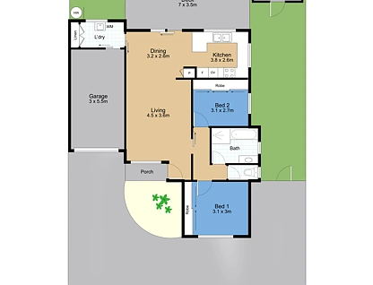 1/11 Twin Lakes Drive, Lake Haven, Central Coast, 2 ห้องนอน, 1 ห้องน้ำ, Apartment