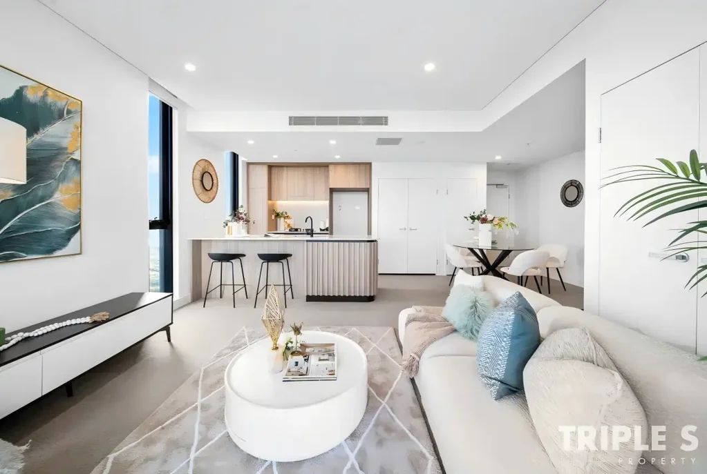 Highest level 2 bedroom with 2 carspaces in 14 Hill Road, Wentworth Point~