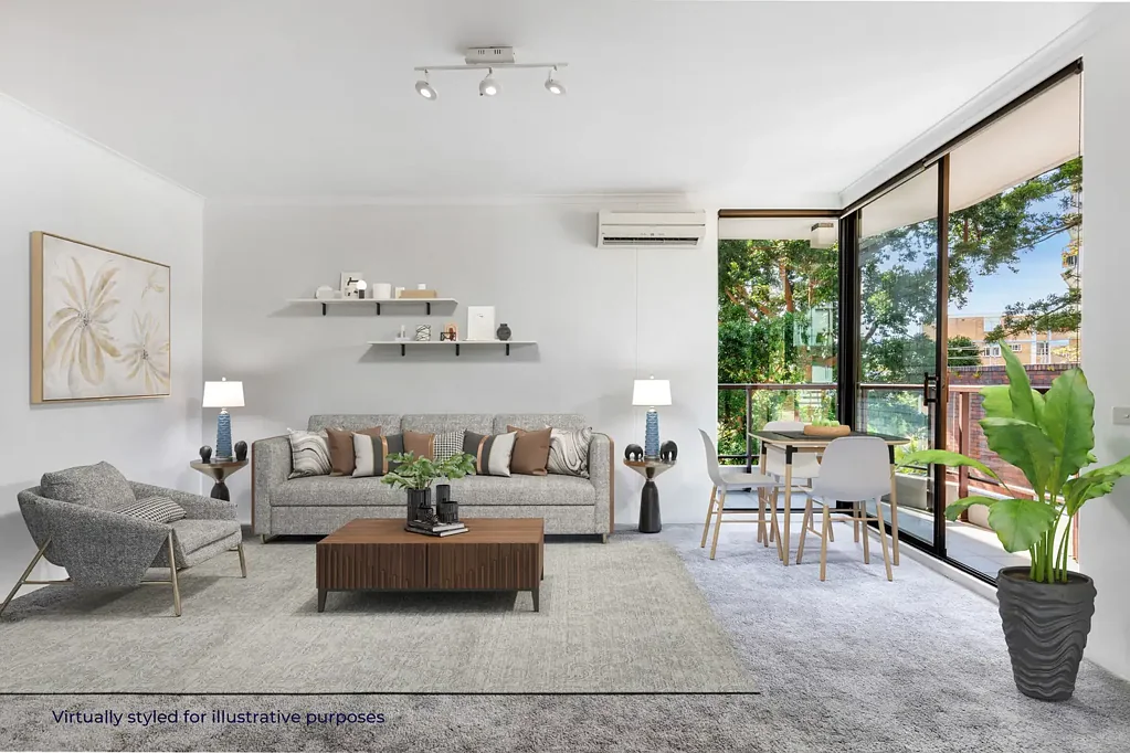 Elizabeth Bay 1غرفة نوم Well-Proportioned Apartment with Balcony and Secure Parking in a Tranquil Location