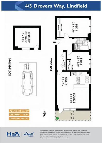 4/3 Drovers Way, Lindfield, NSW 2070, 2房, 1浴, Apartment