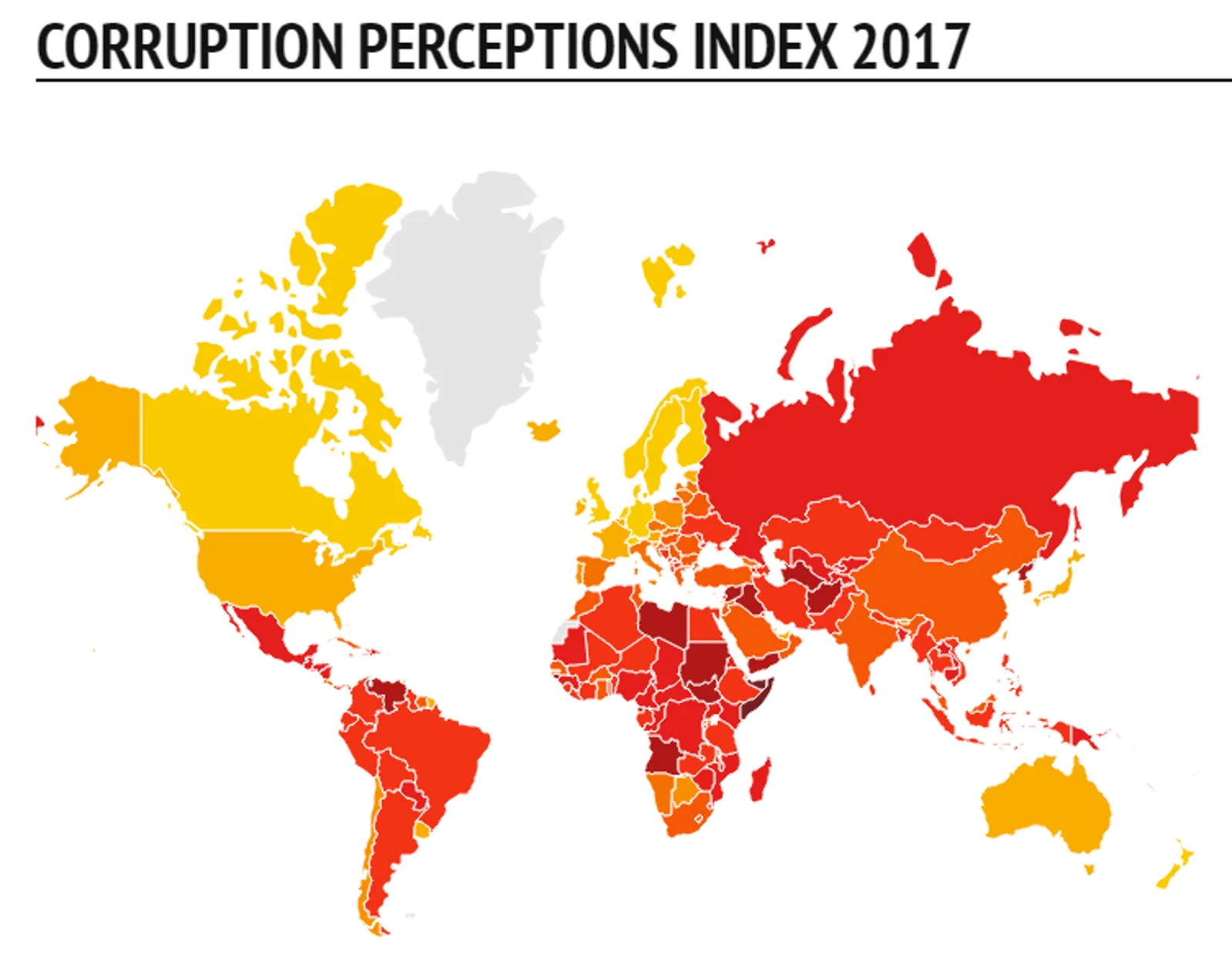 2017全球最清廉国家排名出炉!新西兰蝉联世界第一!