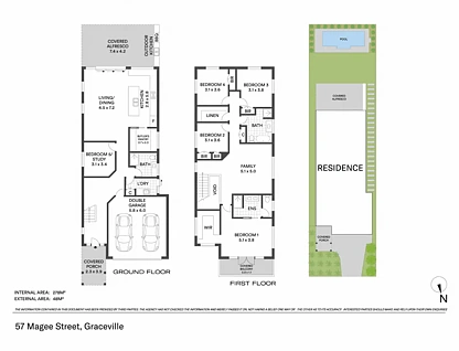 57 Magee Street, Graceville, QLD 4075, 5房, 3浴, House