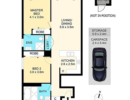 1501/11 Hassall Street, Parramatta, Parramatta (Northwest suburbs), 2部屋, 2バスルーム, Apartment