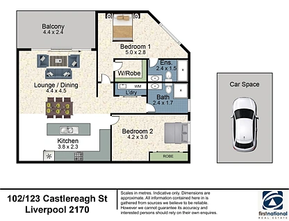 地址保密, Liverpool, South Western Suburbs, 2房, 2浴, Apartment
