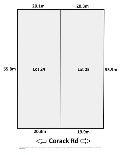 LOT 24 & 25 Corack Rd, Birchip, VIC 3483, 0房, 0浴, Section
