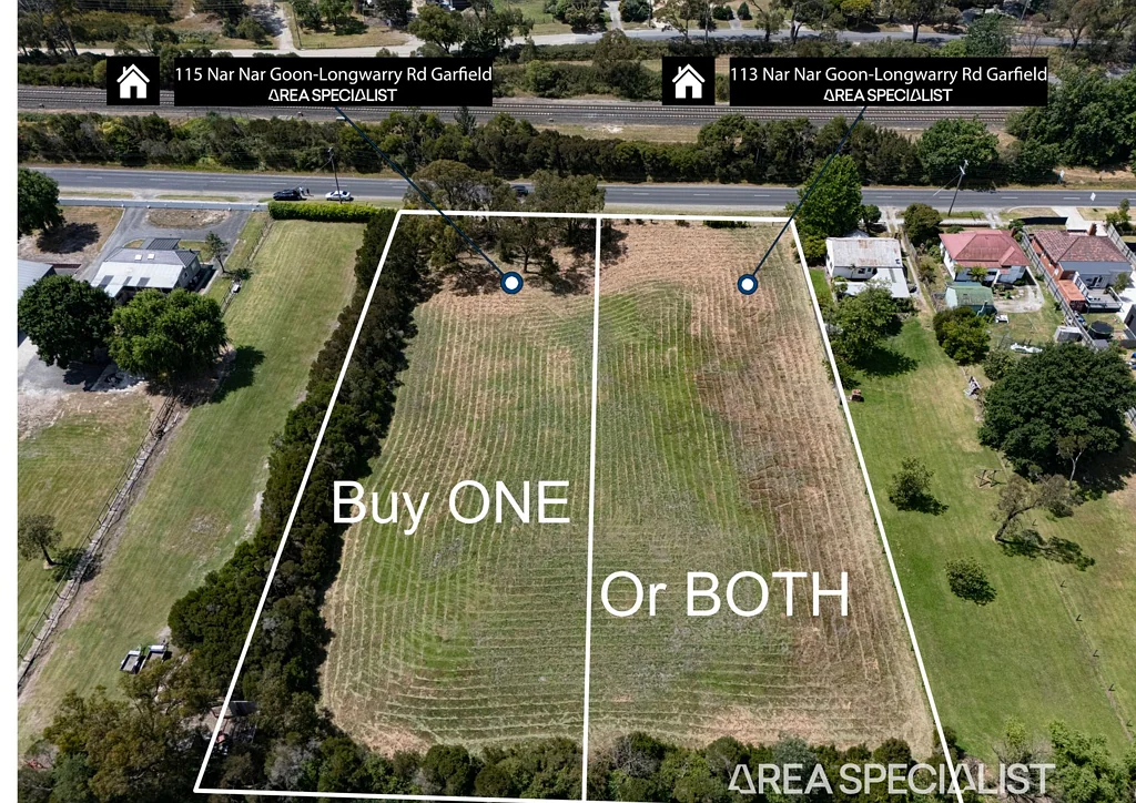 Garfield  THE BRIEF: Vacant blocks THIS BIG are so scarce. And we have TWO for you to choose from