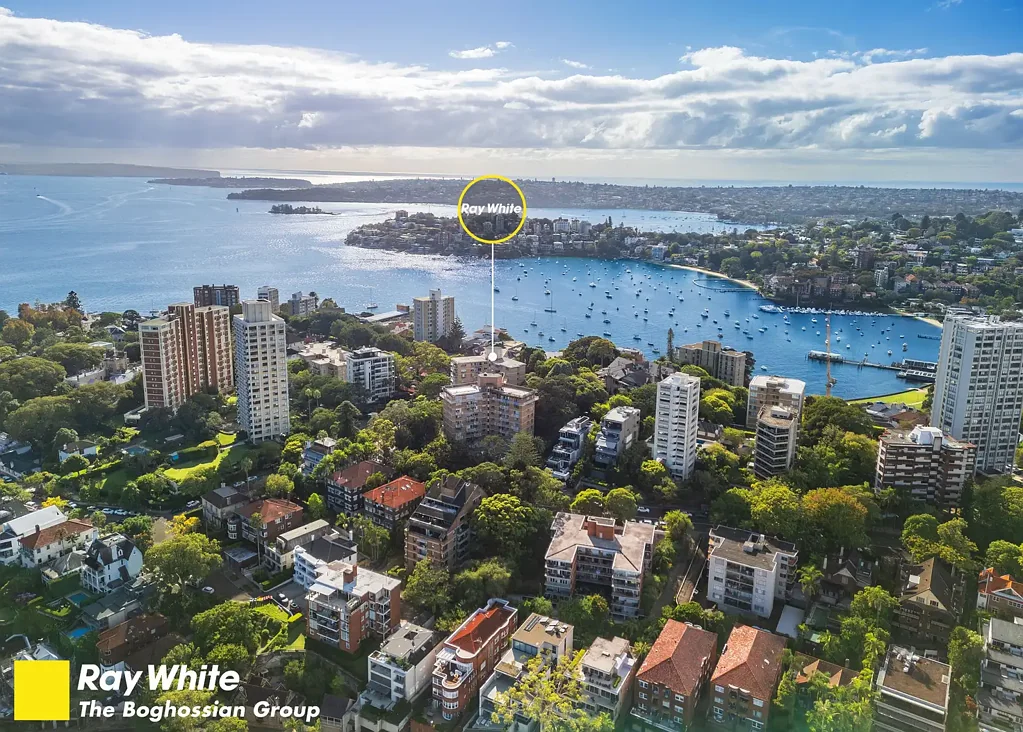 Darling Point 3房 Harbourside社区 东北朝向景观 私人阳台 游泳池设施 双人大卧室 蓝带地段 车库 Deceased Estate