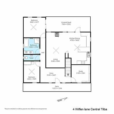 4 Whiffens Lane, Central Tilba, NSW 2546, 4房, 1浴, House