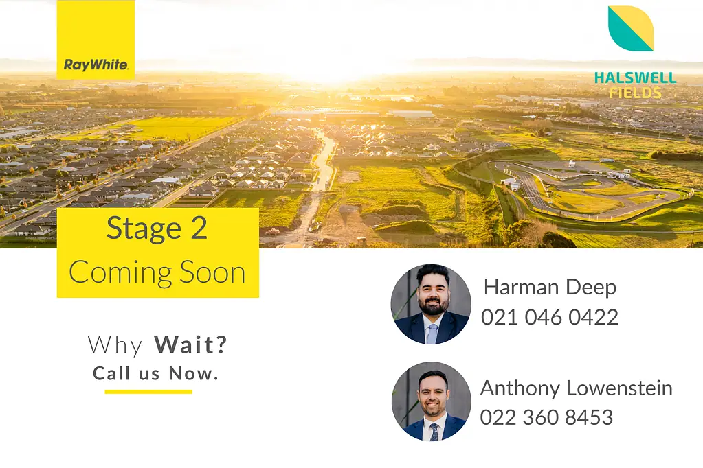 Halswell  Stage 1 Sold, Stage 2 Coming soon, Register now.